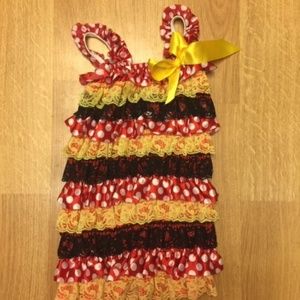 Handmade Etsy Ruffled Onesie 24 month old